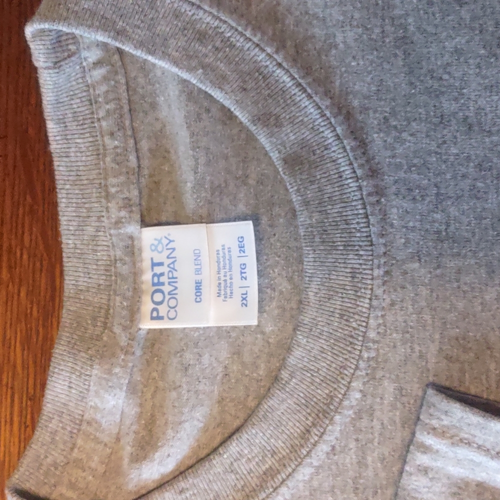 Grey cotton/poly t-shirt - Picture 2 of 5